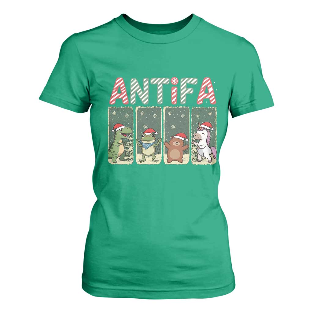 Funny Christmas Frogtifa T Shirt For Women Portland Resist Frog Protest TS12 Irish Green Print Your Wear