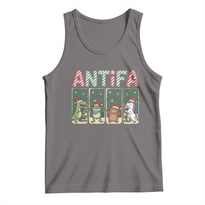 Funny Christmas Frogtifa Tank Top Portland Resist Frog Protest - Print Your Wear