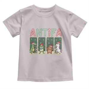 Funny Christmas Frogtifa Toddler T Shirt Portland Resist Frog Protest TS12 Ice Gray Print Your Wear