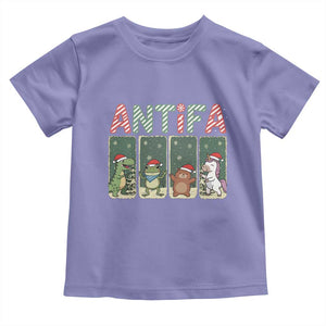 Funny Christmas Frogtifa Toddler T Shirt Portland Resist Frog Protest TS12 Violet Print Your Wear