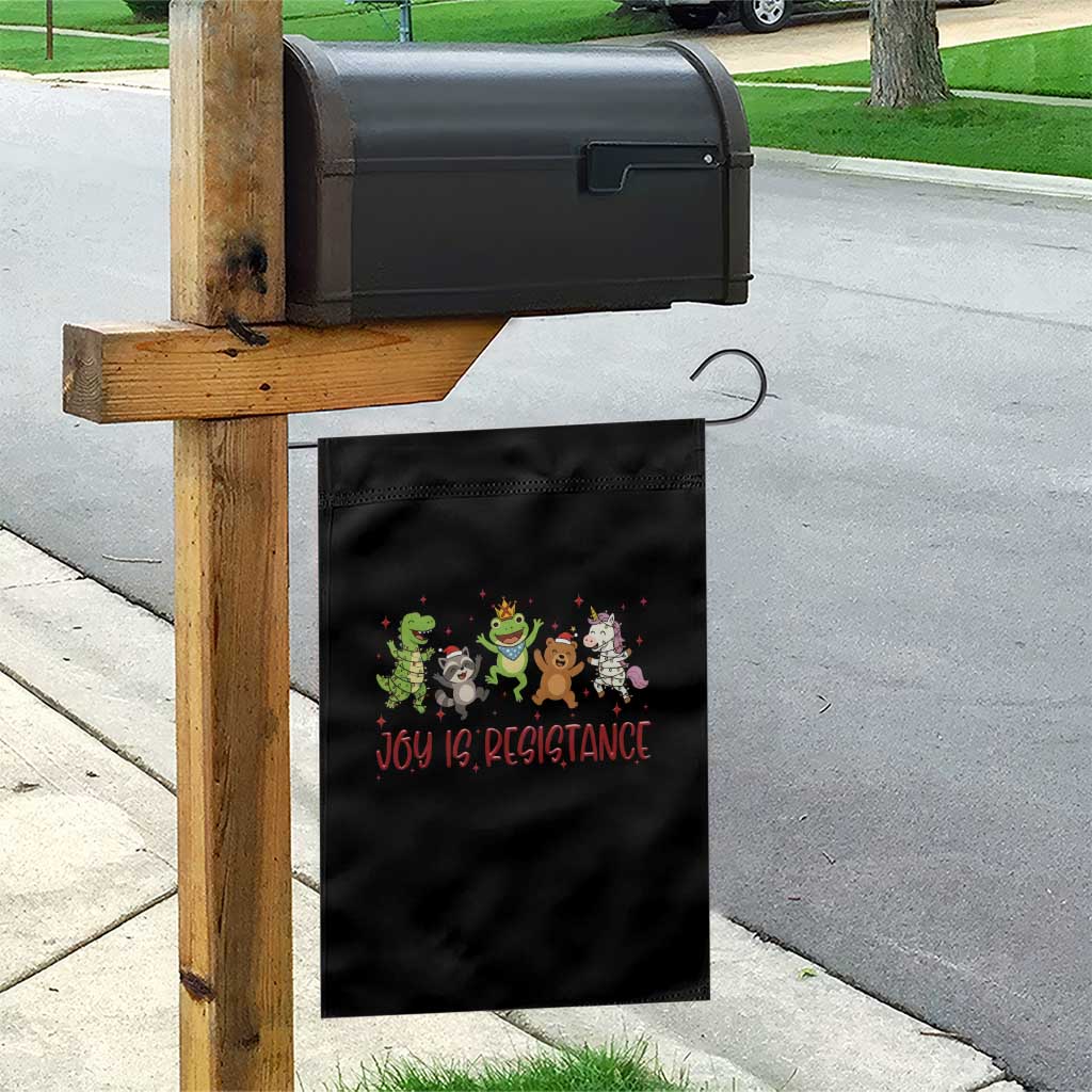 Joy Is Resistance Garden Flag Funny Portland Frog Protest Christmas Gift TS12 Print Your Wear