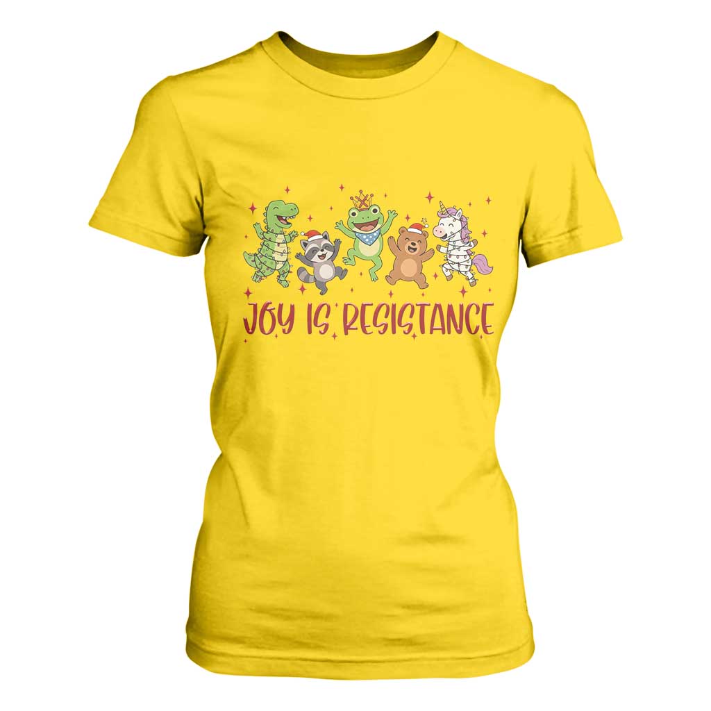 Joy Is Resistance T Shirt For Women Funny Portland Frog Protest Christmas Gift TS12 Daisy Print Your Wear