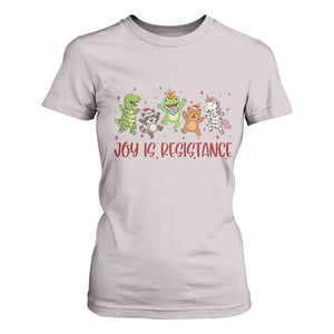 Joy Is Resistance T Shirt For Women Funny Portland Frog Protest Christmas Gift TS12 Ice Gray Print Your Wear