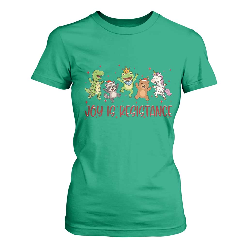 Joy Is Resistance T Shirt For Women Funny Portland Frog Protest Christmas Gift TS12 Irish Green Print Your Wear