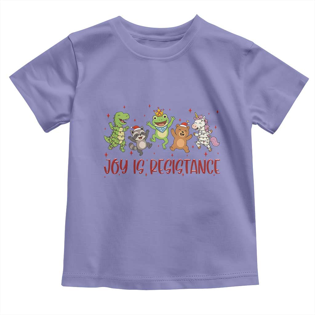 Joy Is Resistance Toddler T Shirt Funny Portland Frog Protest Christmas Gift TS12 Violet Print Your Wear