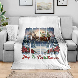 Joy Is Resistance Portland Frog Protest Throw Blanket Funny Holiday Meme Gift Idea TS12 Print Your Wear