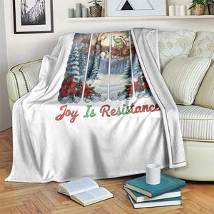 Joy Is Resistance Portland Frog Protest Throw Blanket Funny Holiday Meme Gift Idea TS12 Print Your Wear