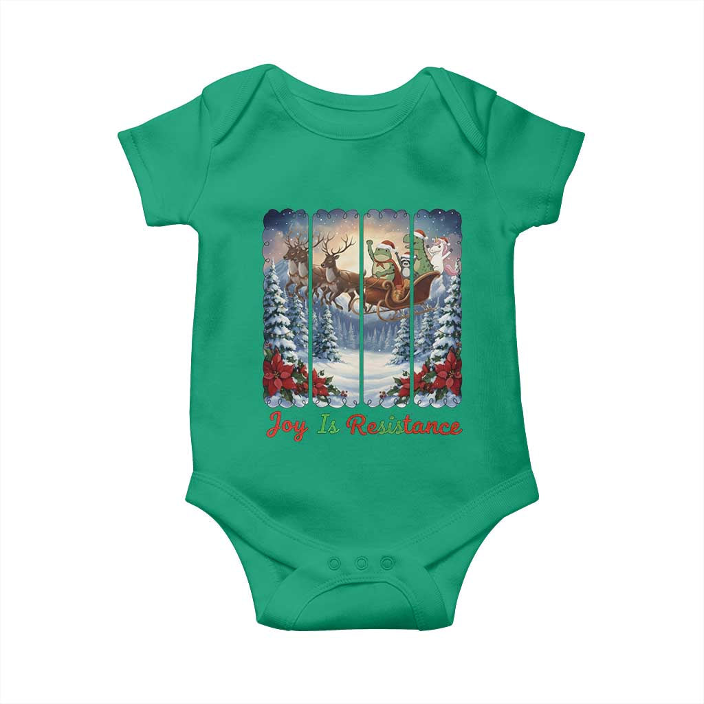 Joy Is Resistance Portland Frog Protest Baby Onesie Funny Holiday Meme Gift Idea TS12 Irish Green Print Your Wear