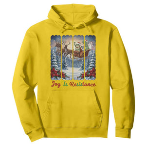 Joy Is Resistance Portland Frog Protest Hoodie Funny Holiday Meme Gift Idea - Print Your Wear