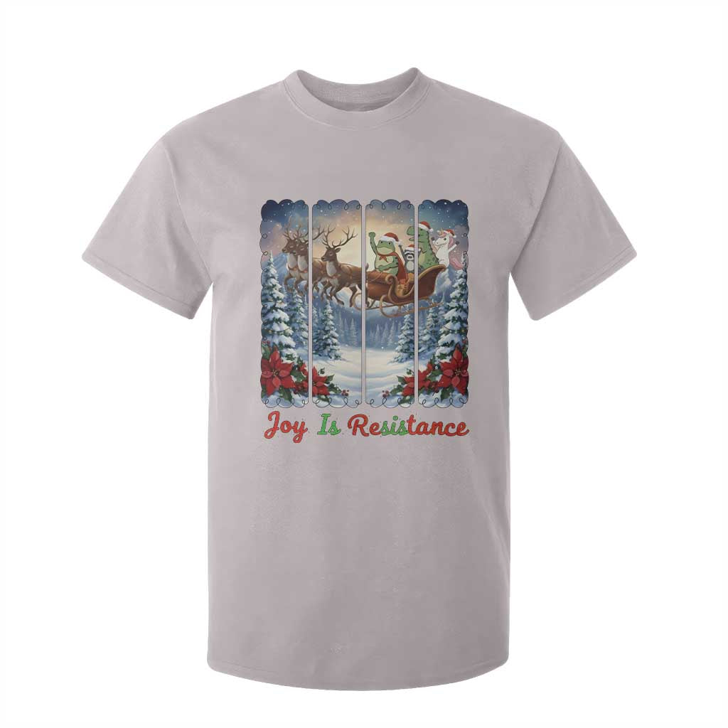 Joy Is Resistance Portland Frog Protest T Shirt For Kid Funny Holiday Meme Gift Idea TS12 Ice Gray Print Your Wear