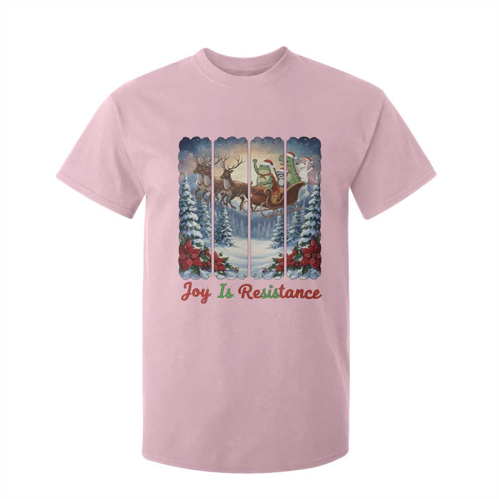 Joy Is Resistance Portland Frog Protest T Shirt For Kid Funny Holiday Meme Gift Idea TS12 Light Pink Print Your Wear