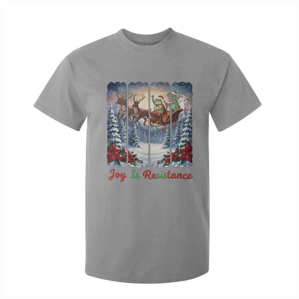 Joy Is Resistance Portland Frog Protest T Shirt For Kid Funny Holiday Meme Gift Idea TS12 Sport Gray Print Your Wear