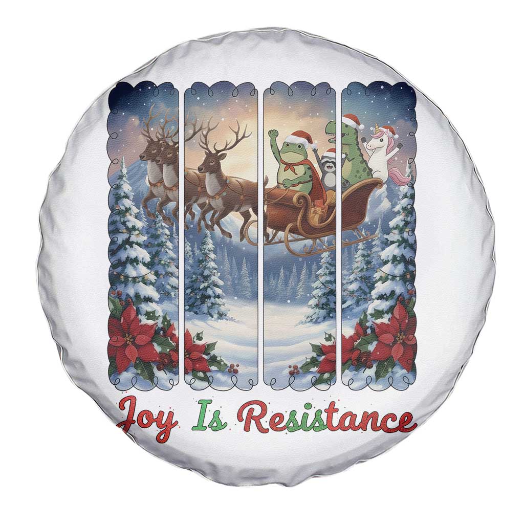 Joy Is Resistance Portland Frog Protest Spare Tire Cover Funny Holiday Meme Gift Idea TS12 Print Your Wear