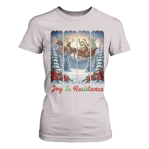 Joy Is Resistance Portland Frog Protest T Shirt For Women Funny Holiday Meme Gift Idea TS12 Ice Gray Print Your Wear