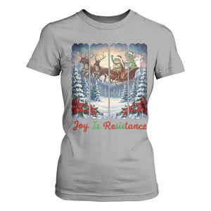 Joy Is Resistance Portland Frog Protest T Shirt For Women Funny Holiday Meme Gift Idea TS12 Sport Gray Print Your Wear
