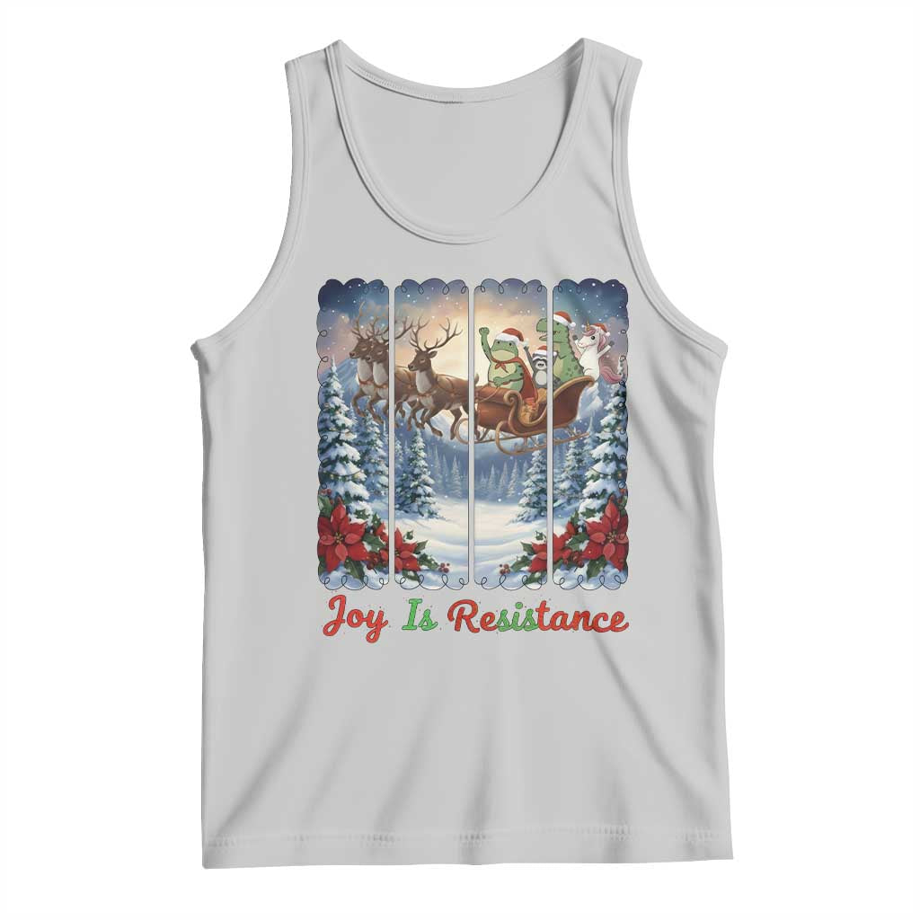 Joy Is Resistance Portland Frog Protest Tank Top Funny Holiday Meme Gift Idea TS12 Ash Print Your Wear