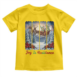 Joy Is Resistance Portland Frog Protest Toddler T Shirt Funny Holiday Meme Gift Idea - Print Your Wear