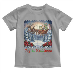 Joy Is Resistance Portland Frog Protest Toddler T Shirt Funny Holiday Meme Gift Idea TS12 Sport Gray Print Your Wear