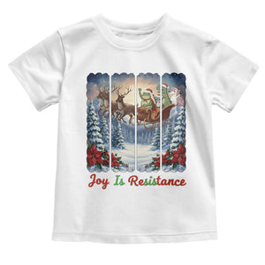 Joy Is Resistance Portland Frog Protest Toddler T Shirt Funny Holiday Meme Gift Idea - Print Your Wear