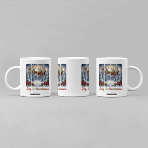 Joy Is Resistance Portland Frog Protest Coffee Mug Funny Holiday Meme Gift Idea - Print Your Wear