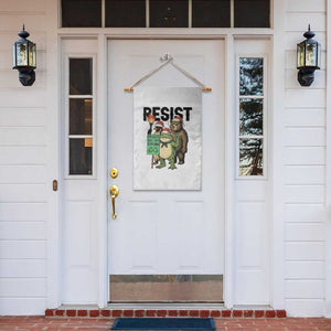 Funny Christmas Frogs Together Strong Garden Flag Portland Resist Meme Gift - Print Your Wear