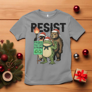 Funny Christmas Frogs Together Strong T Shirt Portland Resist Meme Gift TS12 Sport Gray Print Your Wear