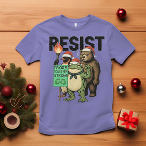 Funny Christmas Frogs Together Strong T Shirt Portland Resist Meme Gift TS12 Violet Print Your Wear
