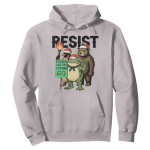 Funny Christmas Frogs Together Strong Hoodie Portland Resist Meme Gift - Print Your Wear