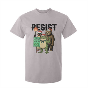 Funny Christmas Frogs Together Strong T Shirt For Kid Portland Resist Meme Gift TS12 Ice Gray Print Your Wear