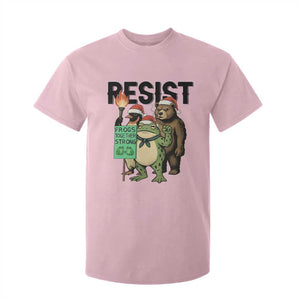 Funny Christmas Frogs Together Strong T Shirt For Kid Portland Resist Meme Gift TS12 Light Pink Print Your Wear