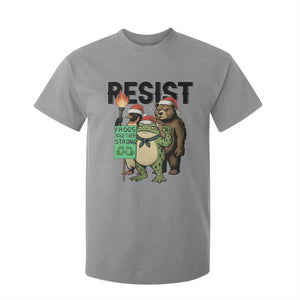 Funny Christmas Frogs Together Strong T Shirt For Kid Portland Resist Meme Gift TS12 Sport Gray Print Your Wear