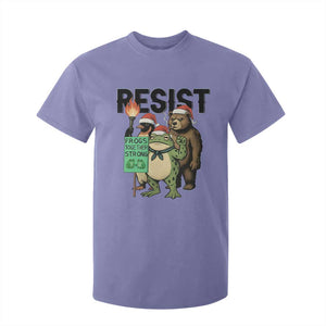 Funny Christmas Frogs Together Strong T Shirt For Kid Portland Resist Meme Gift - Print Your Wear
