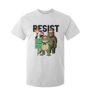 Funny Christmas Frogs Together Strong T Shirt For Kid Portland Resist Meme Gift - Print Your Wear