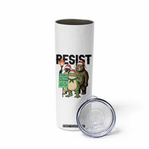 Funny Christmas Frogs Together Strong Skinny Tumbler Portland Resist Meme Gift - Print Your Wear