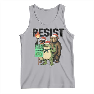 Funny Christmas Frogs Together Strong Tank Top Portland Resist Meme Gift TS12 Athletic Heather Print Your Wear