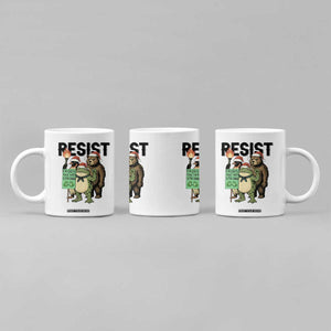 Funny Christmas Frogs Together Strong Coffee Mug Portland Resist Meme Gift TS12 Print Your Wear