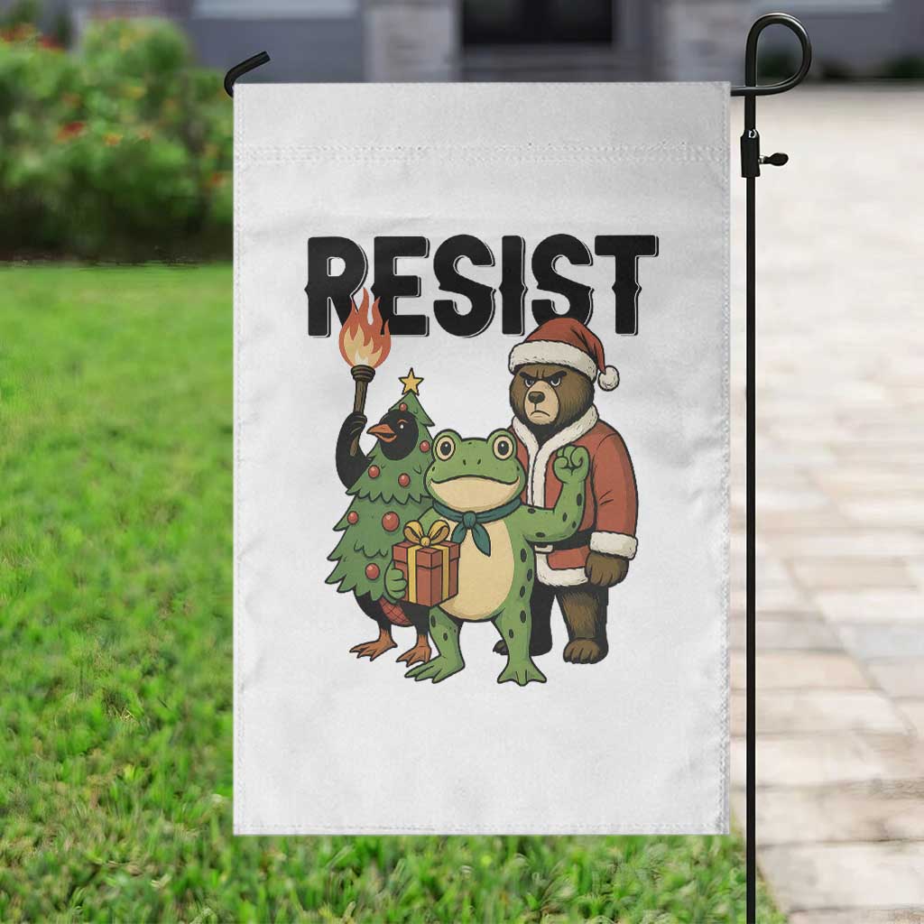 Portland Frog Protest Frogs Together Strong Garden Flag Funny Holiday Gift TS12 Print Your Wear