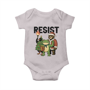 Portland Frog Protest Frogs Together Strong Baby Onesie Funny Holiday Gift - Print Your Wear