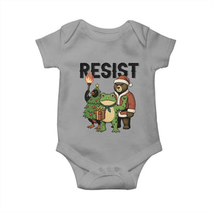 Portland Frog Protest Frogs Together Strong Baby Onesie Funny Holiday Gift TS12 Sport Gray Print Your Wear