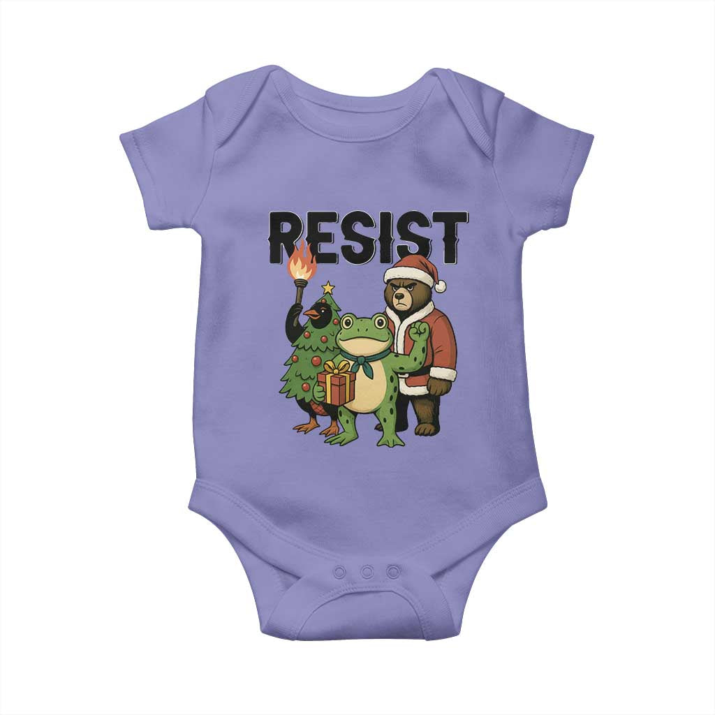 Portland Frog Protest Frogs Together Strong Baby Onesie Funny Holiday Gift TS12 Violet Print Your Wear