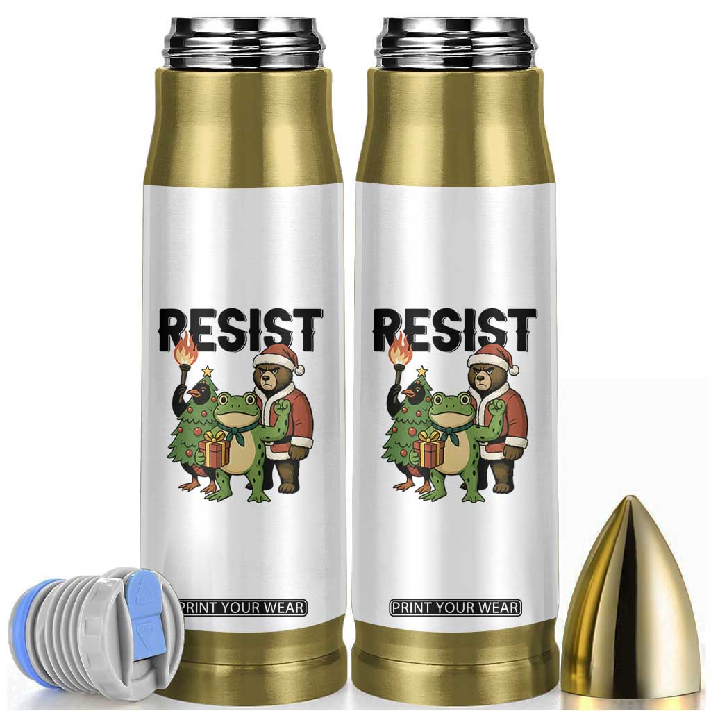 Portland Frog Protest Frogs Together Strong Bullet Tumbler Funny Holiday Gift TS12 White Print Your Wear