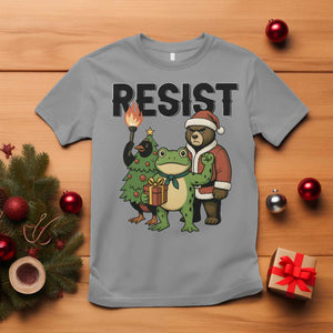 Portland Frog Protest Frogs Together Strong T Shirt Funny Holiday Gift TS12 Sport Gray Print Your Wear