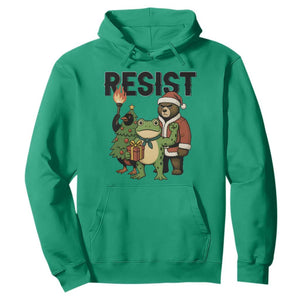 Portland Frog Protest Frogs Together Strong Hoodie Funny Holiday Gift TS12 Irish Green Print Your Wear