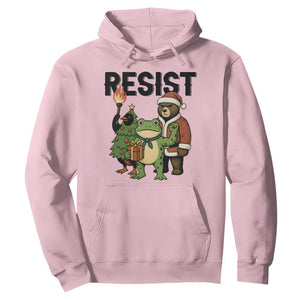 Portland Frog Protest Frogs Together Strong Hoodie Funny Holiday Gift TS12 Light Pink Print Your Wear