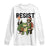 Portland Frog Protest Frogs Together Strong Long Sleeve Shirt Funny Holiday Gift - Print Your Wear