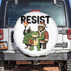 Portland Frog Protest Frogs Together Strong Spare Tire Cover Funny Holiday Gift - Print Your Wear