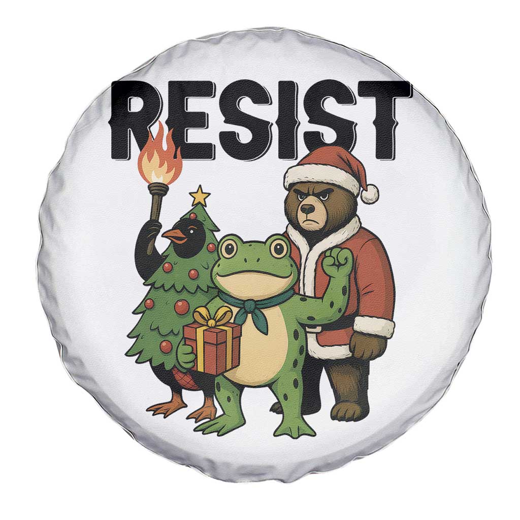 Portland Frog Protest Frogs Together Strong Spare Tire Cover Funny Holiday Gift TS12 Print Your Wear