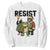 Portland Frog Protest Frogs Together Strong Sweatshirt Funny Holiday Gift - Print Your Wear