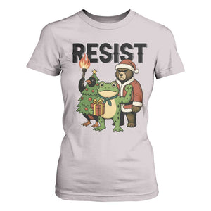 Portland Frog Protest Frogs Together Strong T Shirt For Women Funny Holiday Gift TS12 Ice Gray Print Your Wear