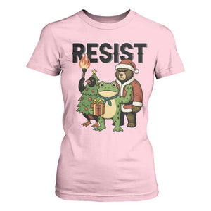 Portland Frog Protest Frogs Together Strong T Shirt For Women Funny Holiday Gift TS12 Light Pink Print Your Wear